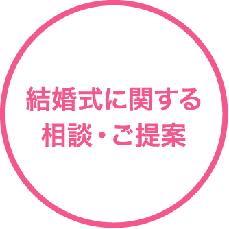 結婚式に関する相談・ご提案